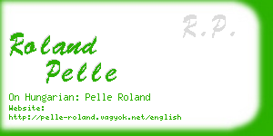 roland pelle business card